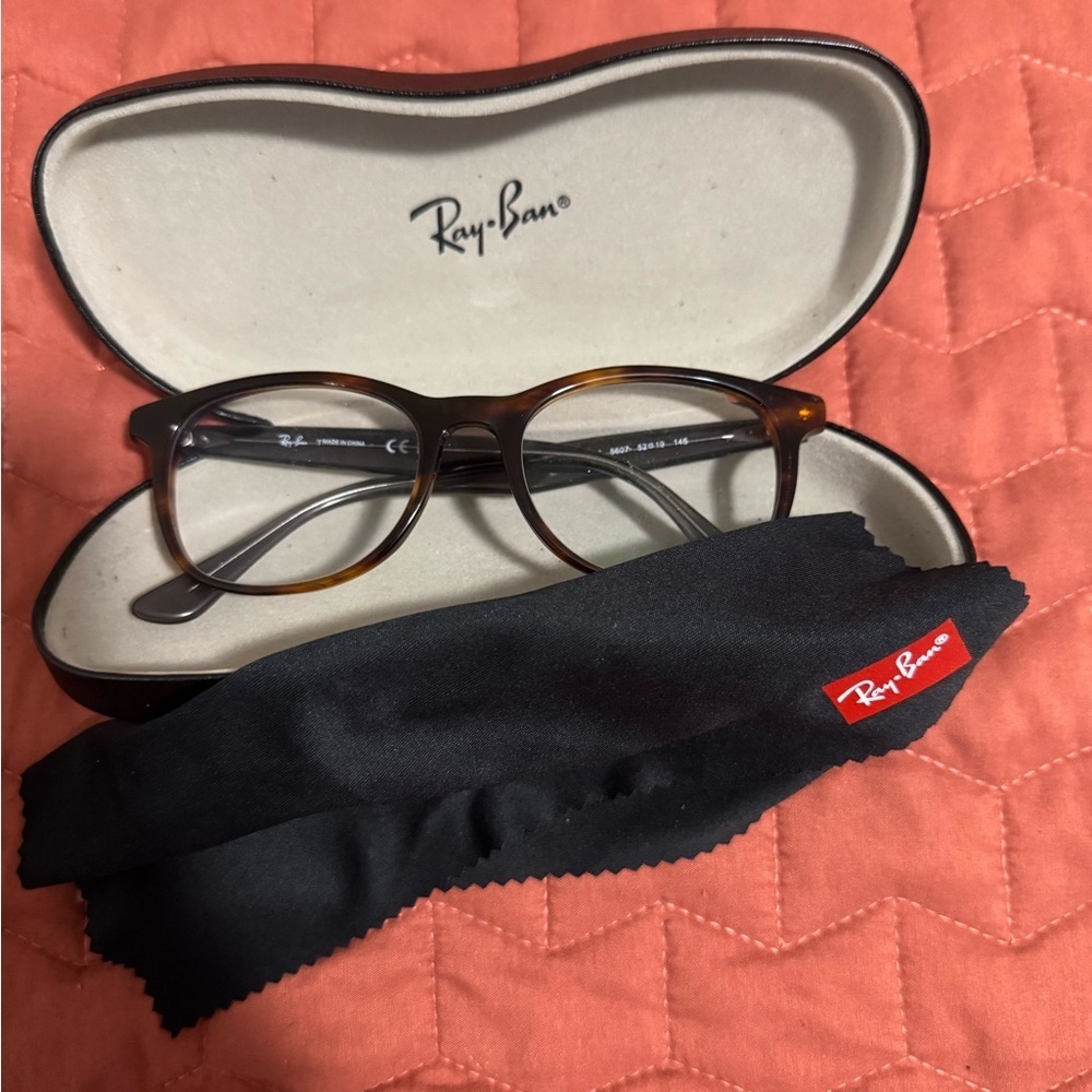 Ray-Ban Brown Frame Glasses with Case